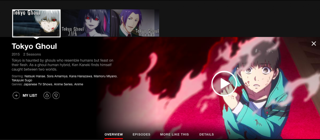 Tokyo Ghoul Netflix Tokyo Ghoul Netflix